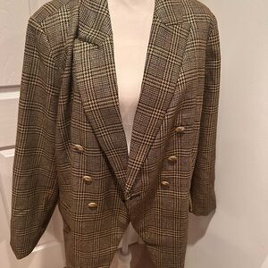 Nine West Elegant Brown and Gold Jacket